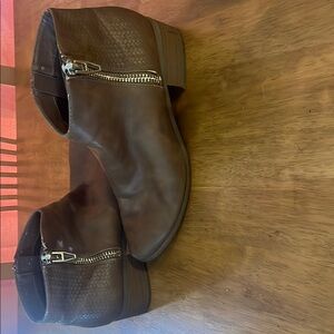 Brown Leather Ankle Boots